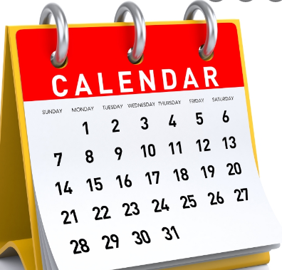 Calendar of events image